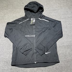 耐克/Nike SHIELD 男子连帽跑步拒水反光连帽外套夹克 BV4881-010