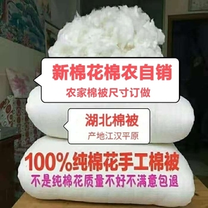 6斤8斤10斤湖北棉花被手工棉被被子被芯褥子垫絮棉絮棉胎加厚冬被