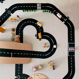 儿童拼接高速公路拼图软胶汽车跑道城市组合大型赛道3岁玩具场景