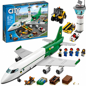 客运飞机货运机场民用客机大型空客城市系列绝版拼装积木模型玩具