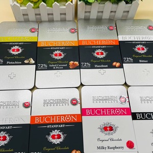 俄罗斯BUCHERON树莓铁盒72%榛子开心果焦糖牛奶巧克力阿斯顿恋人