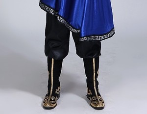少数民族蒙古族成人儿童男女蒙古鞋子藏族靴鞋绑带演出舞蹈靴子