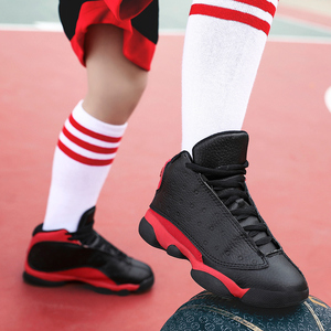 护脚青少年男女儿童打篮球鞋二棉防水学生小孩中大童训练运动鞋子