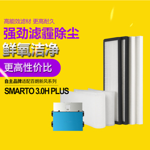 适配百朗新风系统主机SMARTO 3.0H Plus高效过滤网初效滤芯套装