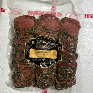 帕斯雀牛肉切片1kg包邮Pastrami 名佑五香低碳即食黑椒肉片代餐