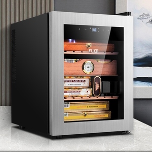 正品富客90C电子恒温保湿雪茄柜小型迷你家用冷藏柜嵌入式红酒柜