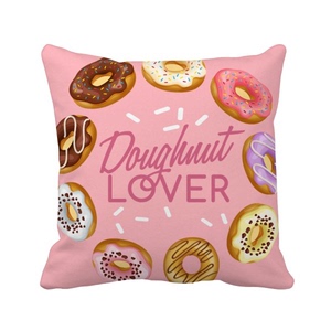 甜品圆圈甜甜圈设计方形抱枕靠枕沙发靠垫双面含芯礼物
