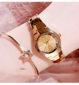 新款TAISIGE泰仕杰钨钢时尚精品防水显白女表水钻表石英女士手表.