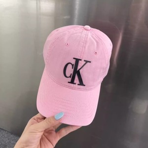ck帽子棒球帽女2024新款防晒帽夏季粉色遮阳帽大头围显脸小鸭舌帽