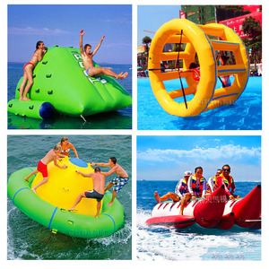 充气水上玩具蹦床跳跳床跷跷板香蕉船滑梯海洋球池儿童游乐园