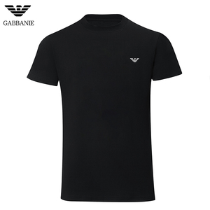 奇 阿玛尼亚短袖t恤男100%纯棉液氨丝光国际品牌冰丝丅男士体恤衫