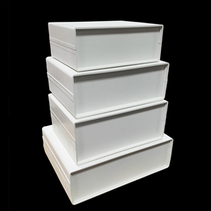 白色塑料盒机箱机壳外壳盒产品盒仪器仪表外壳优质塑料方形壳塑料