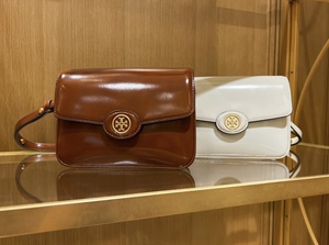 Momo美国代购ToryBurch/tb豆腐包Robinson漆皮新款豆腐包单肩女包