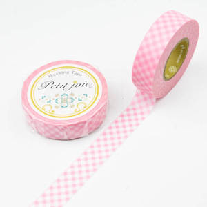 茶茗丨现货 日本 Petit joie经典格纹粉嫩纯色碎花金平糖和纸胶带