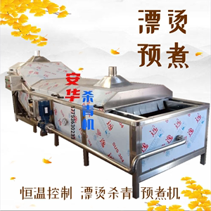 竹笋大型漂烫机器 黄花菜加工设备 茶叶杀青机 食品机械 定制加工