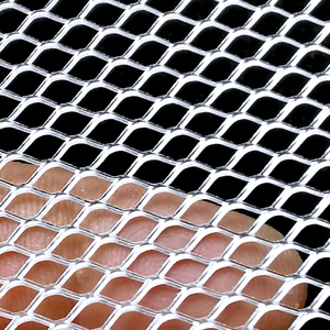 菱形金属网铝网格网装饰防护手工实验过滤通风透气防蚊防虫铝板网
