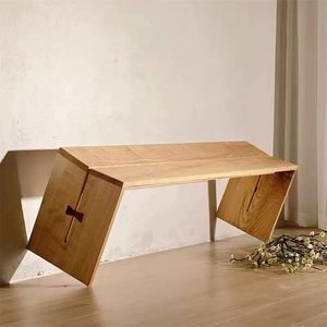 北欧白蜡木长条凳实木家用餐桌长凳胡桃色蝴蝶榫卯木凳家用换鞋凳