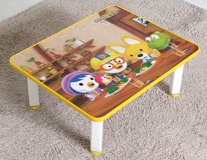 韩国进口儿童学习桌爬爬桌地桌炕桌折叠桌宝宝餐桌椅儿童桌折叠桌