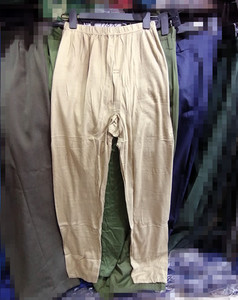 老款棉质针织衬裤内衣单件纯色秋裤87式黄绿维棉男士衬库存原品