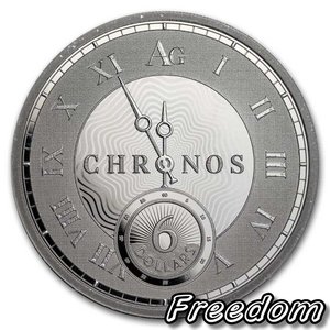 托克劳2024 克罗诺斯 计时码表 Chronos 1盎司类精制银币 定金