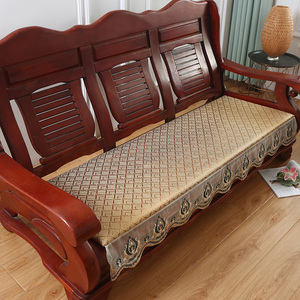 夏季红木沙发垫藤编硬质棉坐垫防滑木质沙发座垫可拆洗凉席竹垫子