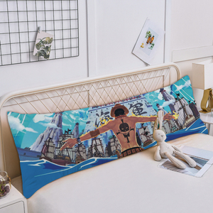海贼王动漫双人枕长款抱枕1.8m枕套加芯卡通儿童房可拆洗床头靠垫
