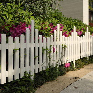 花园白色栅栏菜园子围栏庭院装饰小篱笆幼儿园户外花坛防腐木护栏
