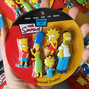 the simpsons辛普森一家可爱冰箱贴卡通白板贴北欧磁力贴定制套装