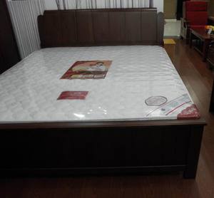 上海 永兴 家具 中式 实木床 低箱床 平板床 双人床 白橡木 Y5型