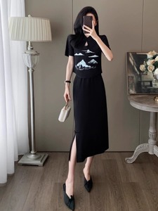 今年流行漂亮新中式国风套装裙女夏季超好看高级时装半身裙两件套