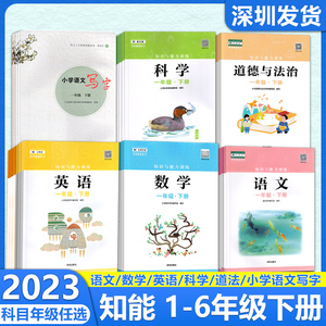 知识与能力训练 小学语文写字 语文数学英语科学道法1-6年级下册 一到六年级 科目年级任选 同步课堂练习辅导书