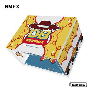 RAMX玩具总动员亚克力透明球鞋收纳盒子塑料礼物盒防氧化折叠展示
