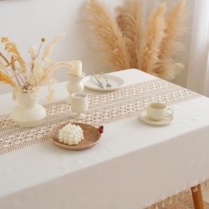 轻奢风现代简约创意棉麻茶几桌布素色北欧ins日式原木风餐桌桌布