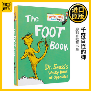 赠音频 千奇百怪的脚 英文原版绘本 The Foot Book Dr. Seuss 苏斯博士系列 幼儿英语启蒙阅读纸板书 廖彩杏推荐书单 进口英语书籍