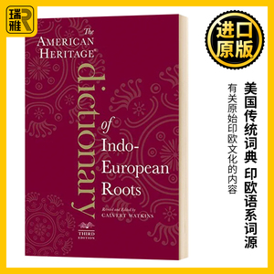 美国传统词典 印欧语系词源 英文原版 The American Heritage Dictionary of Indo-European Roots 英文版进口英语书籍字典辞典