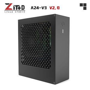 现货 Lzmod 4升 mini A24-V3 2.0 核显1u电源 itx机箱 全铝合金