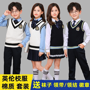 儿童合唱演出服中小学生诗歌朗诵表演英伦校服班服幼儿园园服套装