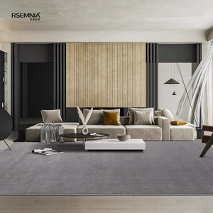 现代简约羊毛地毯客厅北欧茶几毯地垫卧室床轻奢新西兰条纹长方形