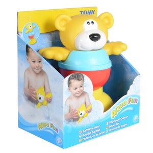 Tomy日本多米层层叠小熊宝宝花洒水漏舀水可拆分儿童洗澡戏水玩具