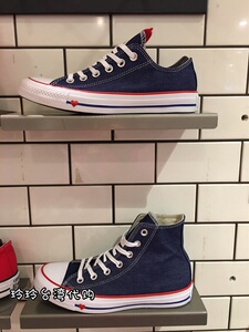 CONVERSE 匡威情人节限定爱心牛仔帆布休闲鞋 163308C 163303C