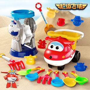 超级飞侠沙滩玩具挖沙户外玩沙工具铲子套装桶乐迪沙子模具2027