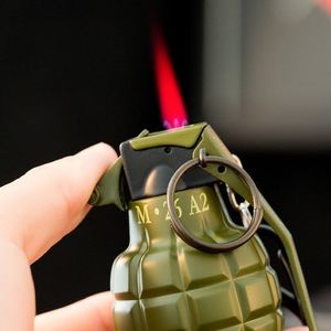 军事模型手雷打火机金属防风充气创意奇葩打火机手榴打火机军人