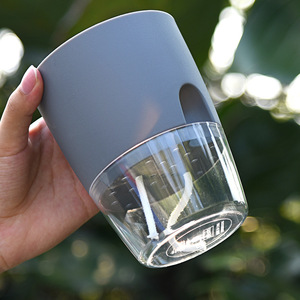 透明花盆创意北欧简约个性塑料加厚吊兰篮懒人自吸水绿萝专用花盆