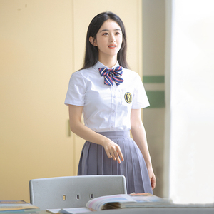 赵丽颖同款校服套装班服夏季学院风高中学生毕业运动会合唱演出服