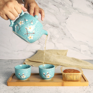 安维娜雪花釉茶具套装日式功夫茶壶茶杯花果茶中式家用餐厅礼品