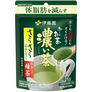 现货日本 原装伊藤园抹茶入特浓纯 绿茶粉 浓味 32g 40杯