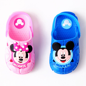 迪士尼童鞋夏季儿童拖鞋居家男童女童宝宝防滑后带凉鞋无味包头软