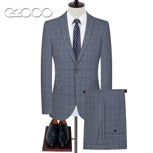 G2000西服套装男士高级感修身结婚西装新郎礼服职业正装上班工服