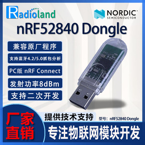 蓝牙模块nRF52840 USB Dongle低功耗BLE4.2/5.0即插即用二次开发