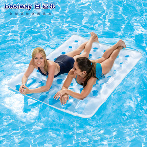 原装正品Bestway三十六孔双人浮排充气浮床水床沙滩垫水上气垫床